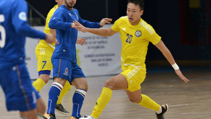 Сборная Казахстана по футзалу победила Азербайджан в товарищеском матче в Баку