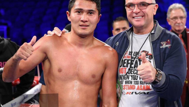 Казахстанский боксер отправил американца в нокдаун и выиграл первый в карьере титульный бой в США