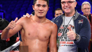 Казахстанский боксер отправил американца в нокдаун и выиграл первый в карьере титульный бой в США