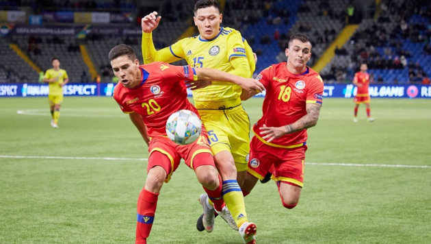 Сборная Казахстана всего на один процент уступила лидерство Испании в контроле мяча в Лиге наций
