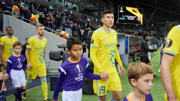 "Астана" назвала стартовый состав на матч Лиги Европы с "Яблонцем"