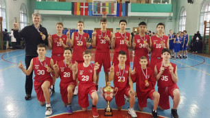 Казахстанская команда победила в первом туре Европейской юношеской баскетбольной лиги