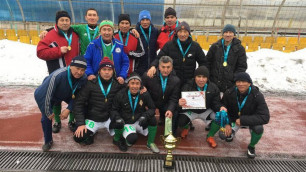 В Алматы наградили победителей и призеров Лиги ветеранов по футболу
