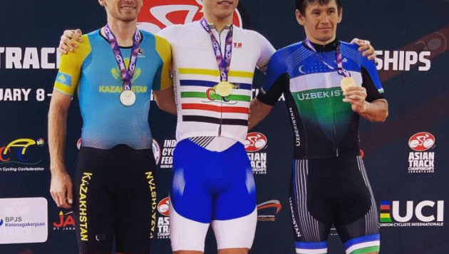 Казахстанский гонщик "Астаны" завоевал "серебро" и "бронзу" на чемпионате Азии по велоспорту на треке