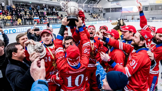 Сборная России по бенди вырвала победу у Швеции в овертайме и в 12-й раз стала чемпионом мира
