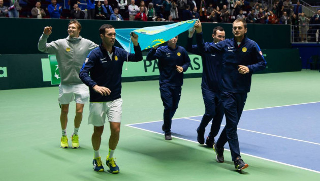 Сборная Казахстана по теннису узнала соперников по финальной стадии Кубка Дэвиса
