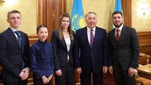Назарбаев встретился с Галышевой, Турсынбаевой, молодежным чемпионом WBC Ахмедовым и летающим лыжником Ткаченко