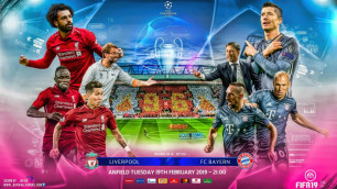 Прямая трансляция матчей "Ливерпуль" - "Бавария" и "Лион" - "Барселона" в 1/8 финала Лиги чемпионов