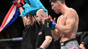 Казахский боец Исмагулов сломал руку и попал в больницу после второй победы в UFC - источник