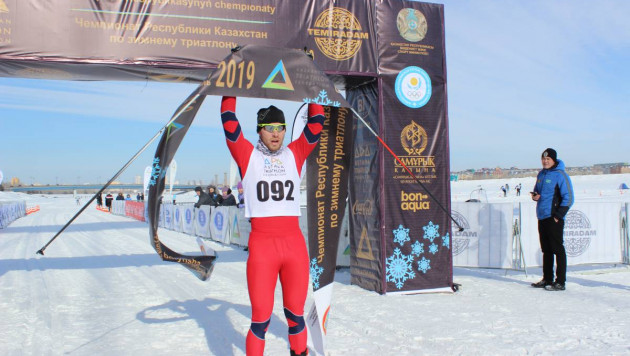 В Астане прошел чемпионат Казахстана по зимнему триатлону