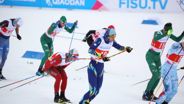 Казахстанские лыжники завоевали "серебро" в эстафетной гонке на Универсиаде-2019