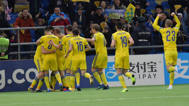 Сборная Казахстана за четыре минуты забила два мяча в стартовом матче отбора на Евро-2020