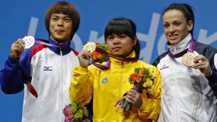 Получившая "золото" Олимпиады-2012 после дисквалификации казахстанки штангистка попалась на допинге