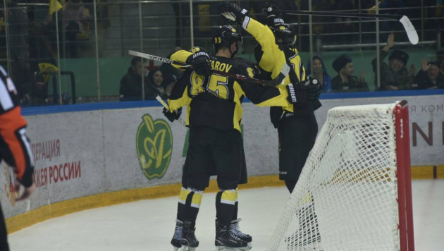 "Сарыарка" одержала победу в первом матче полуфинальной серии плей-офф ВХЛ