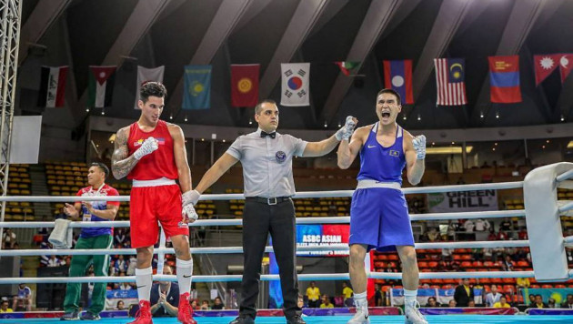 Видео боя, или как казахстанец Нурмаганбет победил в финале и стал чемпионом Азии по боксу