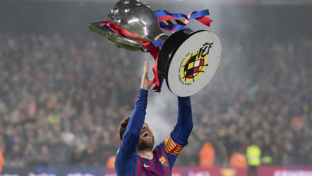 Месси стал первым футболистом, выигравшим 10 раз с "Барселоной" чемпионат Испании