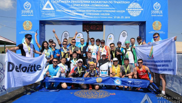 В Туркестанской области прошел первый этап Кубка Казахстана по триатлону