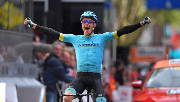 Капитан "Астаны" выиграл престижную велогонку в Бельгии