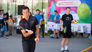 Звезды казахстанского тенниса провели мастер-класс в Шымкенте