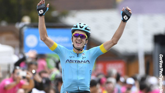 Гонщик "Астаны" выиграл седьмой этап "Джиро д’Италия" 