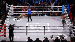 Главный бой вечера бокса с участием Елеусинова завершился "нокаутом года"