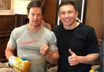 Марк Уолберг (слева) и Геннадий Головкин. Фото: instagram.com/tomloeffler1