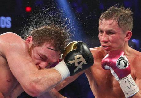 "Канело" и Головкин. Фото: HBO Boxing
