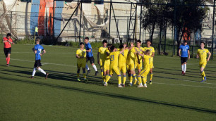 Молодежная сборная Казахстана ведет в счете после первого тайма матча отбора на Евро-2021
