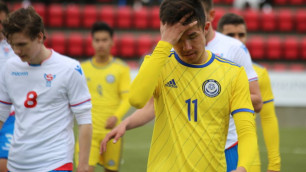 Молодежная сборная Казахстана проигрывает Черногории после первого тайма матча отбора на Евро-2021