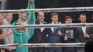 Казахстанец Рахмонов нокаутировал бразильца в первом раунде и защитил титул чемпиона M-1 Challenge