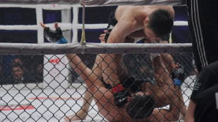 Видео нокаута, или как небитый казахстанец Рахмонов выиграл 12-й бой досрочно и защитил титул чемпиона M-1 Challenge