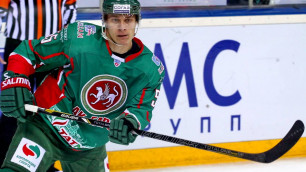 Российский хоккеист отметился необычным голом на Кубке Президента Казахстана