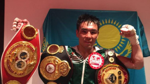 Непобежденный казахстанец нанес первое поражение австралийскому боксеру и объединил титулы от WBA, WBO и IBF
