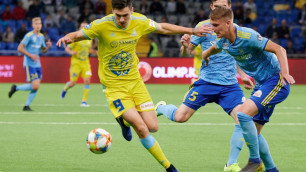 "Астана" проигрывает БАТЭ после первого тайма решающего матча за выход в группу Лиги Европы