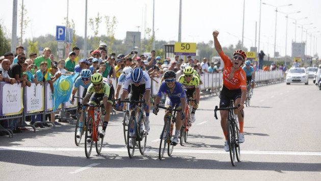 Впервые в истории "Тура Алматы" победителем этапа стал гонщик не из "Астаны"
