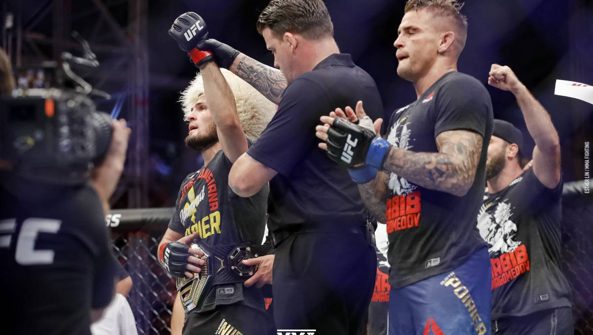 Видео лучших моментов турнира UFC 242 с главным боем Хабиб Нурмагомедов - Дастин Порье