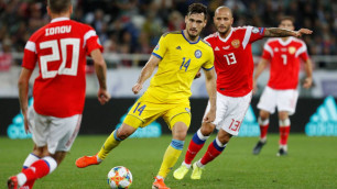 Сборная Казахстана из-за гола в концовке проиграла России в матче отбора на Евро-2020