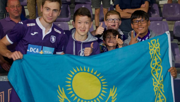 Защитник сборной Казахстана по футболу забил первый гол за бельгийский клуб