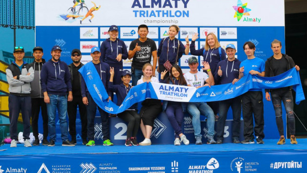 В Алматы прошел открытый чемпионат города по триатлону