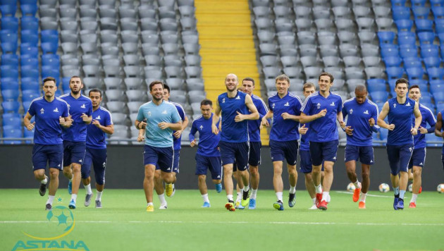 "Астана" провела тренировку в Манчестере перед матчем Лиги Европы