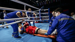 Американца из веса капитана сборной Казахстана госпитализировали после нокаута от узбекского боксера на ЧМ-2019