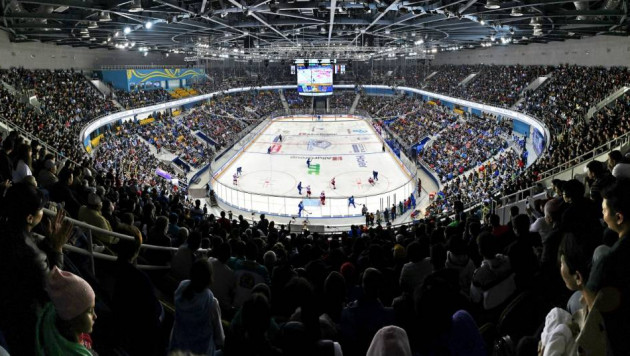 Прямая трансляция второго в истории КХЛ матча "Барыса" в Алматы 