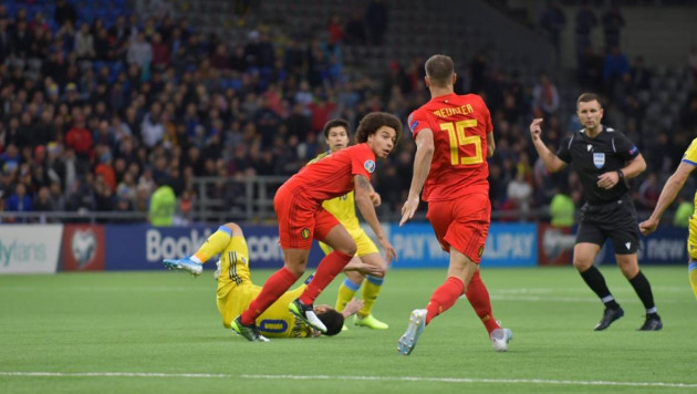 Сборная Казахстана пропустила от Бельгии в первом тайме матча отбора на Евро-2020