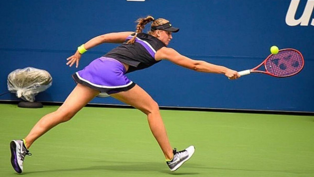 20-летняя теннисистка из Казахстана выиграла сет 6:0 и вышла в полуфинал турнира WTA