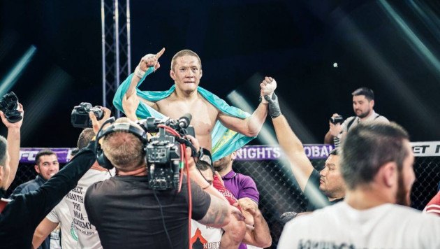 Чемпион Fight Nights Global из Казахстана победил экс-претендента на пояс UFC и защитил свой титул
