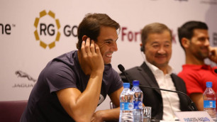 "Здравствуйте, салем". Джокович и Надаль провели пресс-конференцию в Нур-Султане