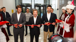 Джокович и Надаль открыли новый теннисный центр в Нур-Султане