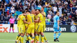 Сборная Казахстана забила три гола Сан-Марино в первом тайма матча отбора на Евро-2020 