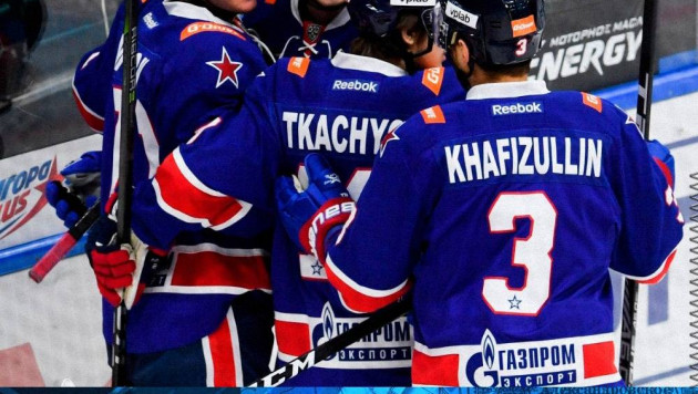 Победа над "Барысом" сделала СКА вторым участником плей-офф КХЛ