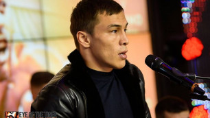 Непобежденный казахстанец провел пресс-конференцию перед боем за титулы от WBA и IBF